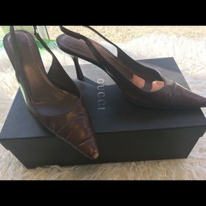 Beautiful classic Gucci slingbacks
